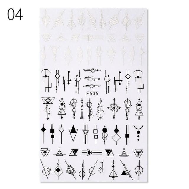 Alphabet Love Shaped  Pattern 3D Nail Stickers Slider Valentine Day Decals Foil For Love Nail Art Decoration Pop Art Nail Stickers Sexy Girl Designs Comics Water Transfer Decals Manicure Lips Nail Art Decorations Slider Nail Art Stickers Stevvex