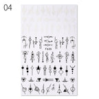 Alphabet Love Shaped  Pattern 3D Nail Stickers Slider Valentine Day Decals Foil For Love Nail Art Decoration Pop Art Nail Stickers Sexy Girl Designs Comics Water Transfer Decals Manicure Lips Nail Art Decorations Slider Nail Art Stickers Stevvex