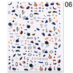 Alphabet Love Shaped  Pattern 3D Nail Stickers Slider Valentine Day Decals Foil For Love Nail Art Decoration Pop Art Nail Stickers Sexy Girl Designs Comics Water Transfer Decals Manicure Lips Nail Art Decorations Slider Nail Art Stickers Stevvex