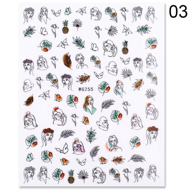 Alphabet Love Shaped  Pattern 3D Nail Stickers Slider Valentine Day Decals Foil For Love Nail Art Decoration Pop Art Nail Stickers Sexy Girl Designs Comics Water Transfer Decals Manicure Lips Nail Art Decorations Slider Nail Art Stickers Stevvex
