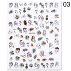 Alphabet Love Shaped  Pattern 3D Nail Stickers Slider Valentine Day Decals Foil For Love Nail Art Decoration Pop Art Nail Stickers Sexy Girl Designs Comics Water Transfer Decals Manicure Lips Nail Art Decorations Slider Nail Art Stickers Stevvex