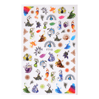 Alphabet Love Shaped  Pattern 3D Nail Stickers Slider Valentine Day Decals Foil For Love Nail Art Decoration Pop Art Nail Stickers Sexy Girl Designs Comics Water Transfer Decals Manicure Lips Nail Art Decorations Slider Nail Art Stickers Stevvex