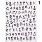 Alphabet Love Shaped  Pattern 3D Nail Stickers Slider Valentine Day Decals Foil For Love Nail Art Decoration Pop Art Nail Stickers Sexy Girl Designs Comics Water Transfer Decals Manicure Lips Nail Art Decorations Slider Nail Art Stickers Stevvex
