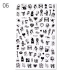 Alphabet Love Shaped  Pattern 3D Nail Stickers Slider Valentine Day Decals Foil For Love Nail Art Decoration Pop Art Nail Stickers Sexy Girl Designs Comics Water Transfer Decals Manicure Lips Nail Art Decorations Slider Nail Art Stickers Stevvex