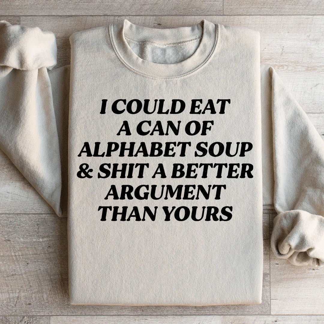 Alphabet Soup Sweatshirt Peachy Sunday