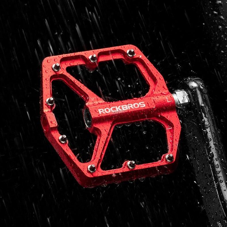 Aluminum Alloy Bicycle Pedals Road Anti-Slip Ultralight Sealed Bearing One-Piece Molding Anti-Oxidation Bike Pedals Mountain Bike Pedals Flat Pedals Nylon Fiber Bicycle Platform Pedals For Road Mountain Stevvex