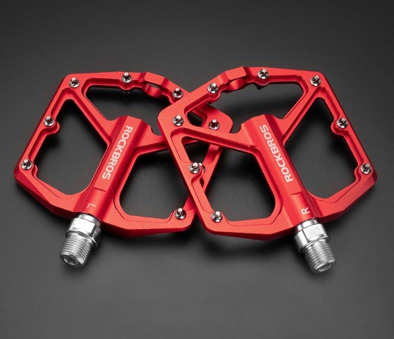 Aluminum Alloy Bicycle Pedals Road Anti-Slip Ultralight Sealed Bearing One-Piece Molding Anti-Oxidation Bike Pedals Mountain Bike Pedals Flat Pedals Nylon Fiber Bicycle Platform Pedals For Road Mountain Stevvex
