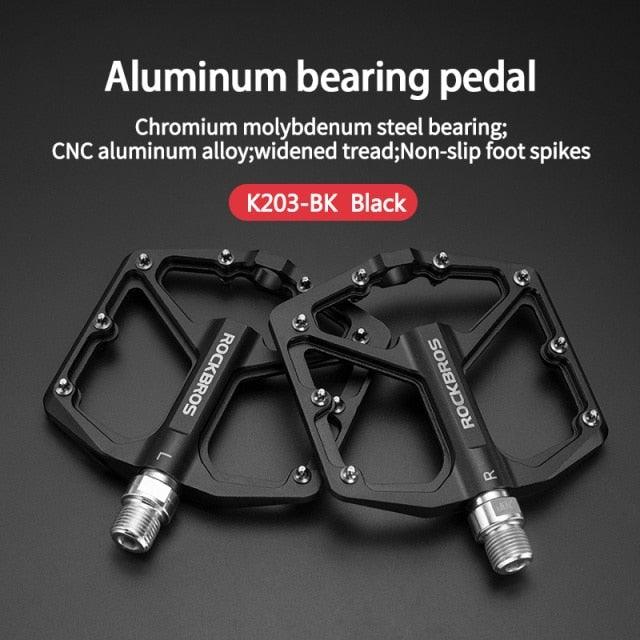 Aluminum Alloy Bicycle Pedals Road Anti-Slip Ultralight Sealed Bearing One-Piece Molding Anti-Oxidation Bike Pedals Mountain Bike Pedals Flat Pedals Nylon Fiber Bicycle Platform Pedals For Road Mountain Stevvex