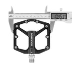 Aluminum Alloy Bicycle Pedals Road Anti-Slip Ultralight Sealed Bearing One-Piece Molding Anti-Oxidation Bike Pedals Mountain Bike Pedals Flat Pedals Nylon Fiber Bicycle Platform Pedals For Road Mountain Stevvex