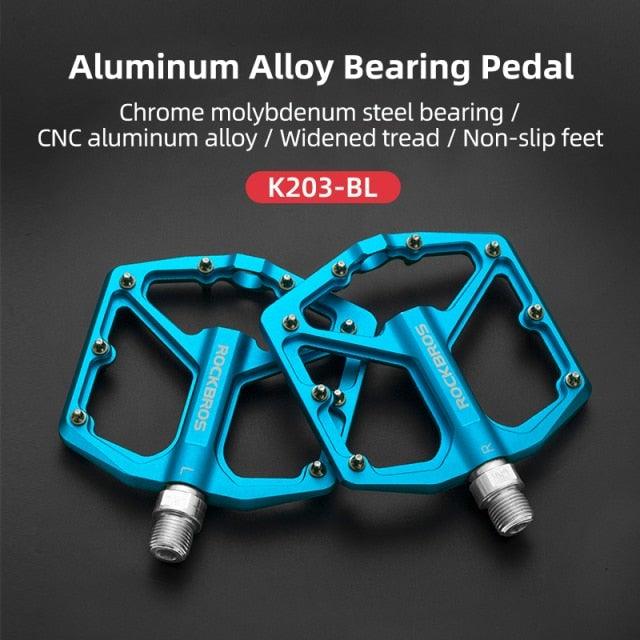 Aluminum Alloy Bicycle Pedals Road Anti-Slip Ultralight Sealed Bearing One-Piece Molding Anti-Oxidation Bike Pedals Mountain Bike Pedals Flat Pedals Nylon Fiber Bicycle Platform Pedals For Road Mountain Stevvex