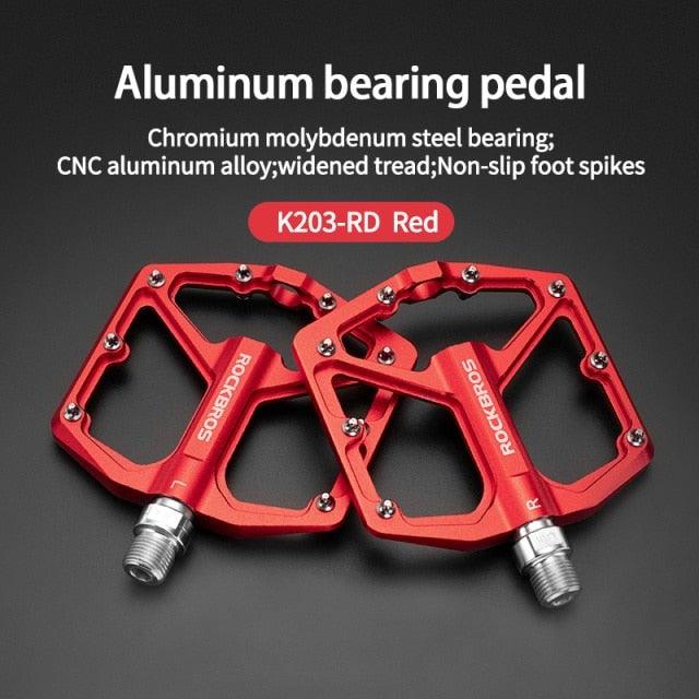 Aluminum Alloy Bicycle Pedals Road Anti-Slip Ultralight Sealed Bearing One-Piece Molding Anti-Oxidation Bike Pedals Mountain Bike Pedals Flat Pedals Nylon Fiber Bicycle Platform Pedals For Road Mountain Stevvex