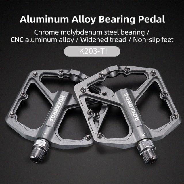 Aluminum Alloy Bicycle Pedals Road Anti-Slip Ultralight Sealed Bearing One-Piece Molding Anti-Oxidation Bike Pedals Mountain Bike Pedals Flat Pedals Nylon Fiber Bicycle Platform Pedals For Road Mountain Stevvex