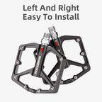 Aluminum Alloy Bicycle Pedals Road Anti-Slip Ultralight Sealed Bearing One-Piece Molding Anti-Oxidation Bike Pedals Mountain Bike Pedals Flat Pedals Nylon Fiber Bicycle Platform Pedals For Road Mountain Stevvex