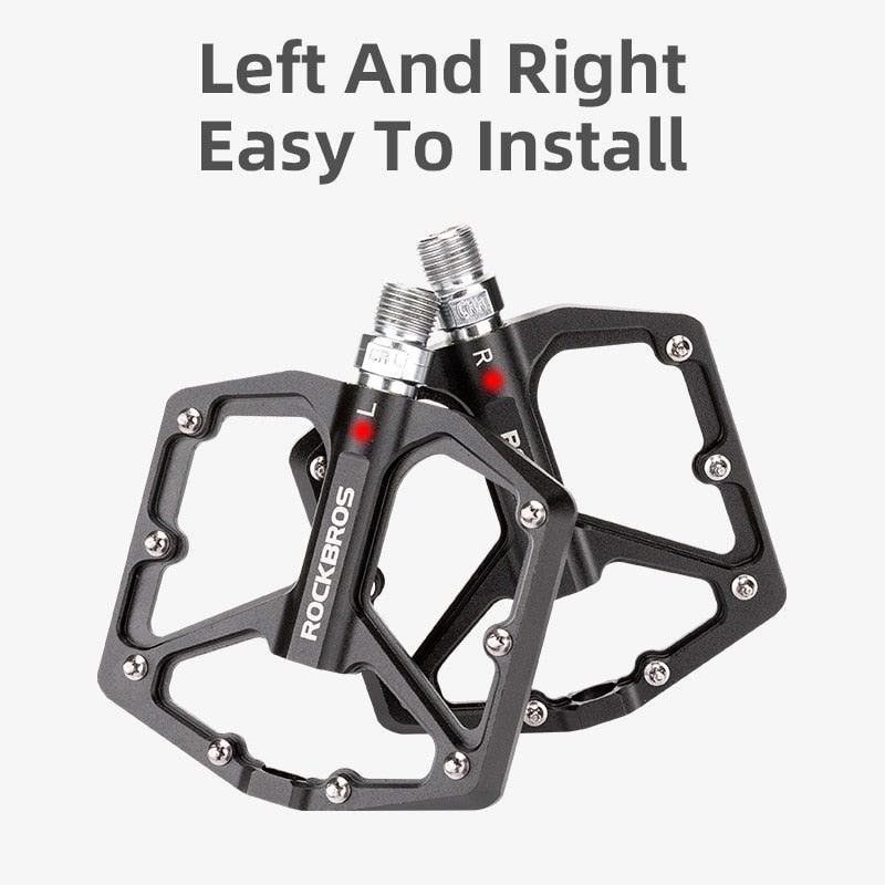 Aluminum Alloy Bicycle Pedals Road Anti-Slip Ultralight Sealed Bearing One-Piece Molding Anti-Oxidation Bike Pedals Mountain Bike Pedals Flat Pedals Nylon Fiber Bicycle Platform Pedals For Road Mountain Stevvex