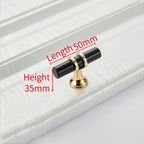Aluminum Alloy Black Gold Door Handle Wardrobe Kitchen Cabinet Drawer Solid Handle Furniture Handle European Modern Hardware Modern Furniture Cupboard Door Drawer Handles Stevvex