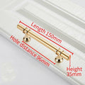 Aluminum Alloy Black Gold Door Handle Wardrobe Kitchen Cabinet Drawer Solid Handle Furniture Handle European Modern Hardware Modern Furniture Cupboard Door Drawer Handles Stevvex