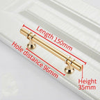 Aluminum Alloy Black Gold Door Handle Wardrobe Kitchen Cabinet Drawer Solid Handle Furniture Handle European Modern Hardware Modern Furniture Cupboard Door Drawer Handles Stevvex