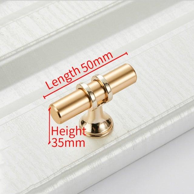 Aluminum Alloy Black Gold Door Handle Wardrobe Kitchen Cabinet Drawer Solid Handle Furniture Handle European Modern Hardware Modern Furniture Cupboard Door Drawer Handles Stevvex