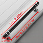 Aluminum Alloy Black Gold Door Handle Wardrobe Kitchen Cabinet Drawer Solid Handle Furniture Handle European Modern Hardware Modern Furniture Cupboard Door Drawer Handles Stevvex