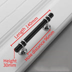 Aluminum Alloy Black Gold Door Handle Wardrobe Kitchen Cabinet Drawer Solid Handle Furniture Handle European Modern Hardware Modern Furniture Cupboard Door Drawer Handles Stevvex