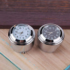 Aluminum Waterproof 22/25mm Motorcycle Handlebar Mount Dial Clock Motorcycle Handlebar Mount Clock Waterproof Handlebar Dial Clock Watch Quartz Clock Watch for Harley Motorcycle Accessories Stevvex