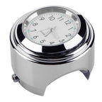 Aluminum Waterproof 22/25mm Motorcycle Handlebar Mount Dial Clock Motorcycle Handlebar Mount Clock Waterproof Handlebar Dial Clock Watch Quartz Clock Watch for Harley Motorcycle Accessories Stevvex