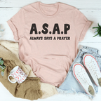 Always Says A Prayer Tee Peachy Sunday