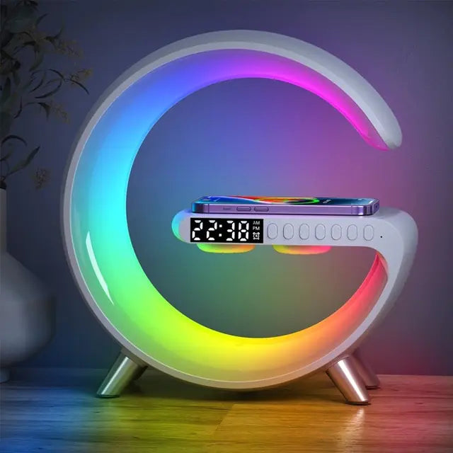 Multifunctional Wireless Charger Alarm Clock Speaker Pi-Mart