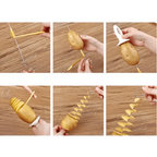 Amazing 2PC Potato Spiral Cutter Cucumber Slicer Kitchen Accessories Vegetable Spiralizer Spiral Potato Cutter Slicer Kitchen Gadgets Stevvex