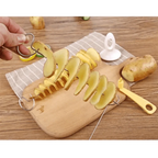 Amazing 2PC Potato Spiral Cutter Cucumber Slicer Kitchen Accessories Vegetable Spiralizer Spiral Potato Cutter Slicer Kitchen Gadgets Stevvex
