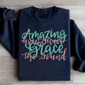 Amazing Grace Song Sweatshirt Peachy Sunday