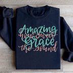 Amazing Grace Song Sweatshirt Peachy Sunday