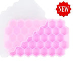 Amazing Honeycomb Ice Cube Trays Reusable Silicone Ice cube Mold Free Ice maker with Removable Lids Stevvex
