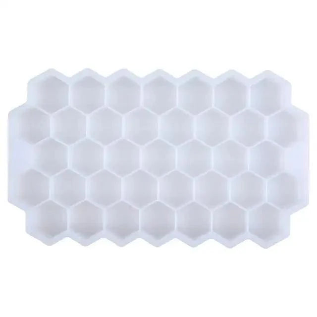 Amazing Honeycomb Ice Cube Trays Reusable Silicone Ice cube Mold Free Ice maker with Removable Lids Stevvex