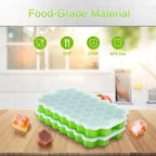 Amazing Honeycomb Ice Cube Trays Reusable Silicone Ice cube Mold Free Ice maker with Removable Lids Stevvex