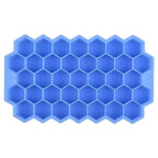 Amazing Honeycomb Ice Cube Trays Reusable Silicone Ice cube Mold Free Ice maker with Removable Lids Stevvex