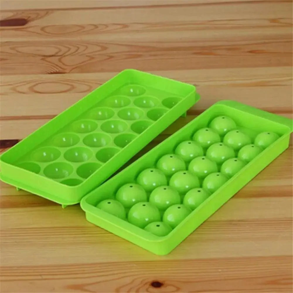 Amazing Plastic Molds Ice Tray 14 Grid 3D Round Ice Molds Home Bar Party Use Round Ball Ice Cube Makers Kitchen Ice Cream Moulds Stevvex