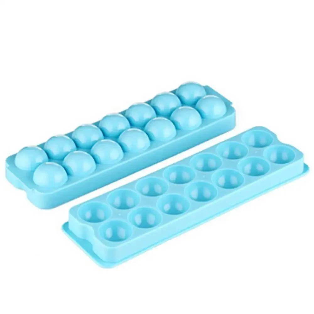 Amazing Plastic Molds Ice Tray 14 Grid 3D Round Ice Molds Home Bar Party Use Round Ball Ice Cube Makers Kitchen Ice Cream Moulds Stevvex