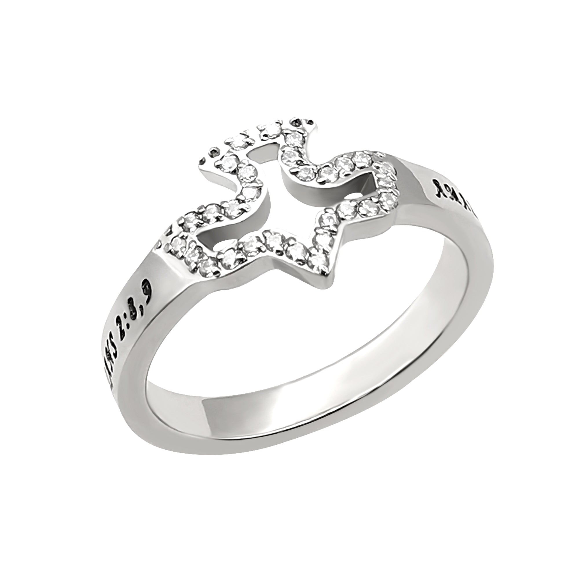 CZ Dove Ring KingdomWear