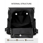 Amaznig Anti-theft Backpack In Waterproof Fabric Large Shoulder Bag With Large Capacity For Women And Men Stevvex