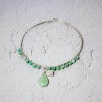 Amazonite Sterling Silver Beaded Bracelet With Pearl