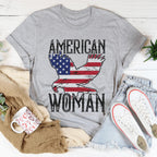 American Woman Eagle Tee Peachy Sunday