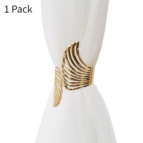 Angel's Wing Curtain Strap Modern Simple Curtain Clip Without Punching And Installation Of Metal Decorative Curtain Buckle Curtain Tiebacks Clips For Window Drapes Holdbacks Decorative Sheer Curtain Tiebacks For Girl' Room Stevvex