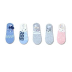 Animal Cotton Socks Female Cat With Dog Summer Short Sock Slippers Women Casual Soft Funny Boat Socks Women Winter Fuzzy Warm Slipper Floor Socks Cute Cartoon Animal Embroidery Coral Foot let Sock Sleeping Warmer Stevvex