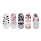 Animal Cotton Socks Female Cat With Dog Summer Short Sock Slippers Women Casual Soft Funny Boat Socks Women Winter Fuzzy Warm Slipper Floor Socks Cute Cartoon Animal Embroidery Coral Foot let Sock Sleeping Warmer Stevvex