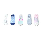 Animal Cotton Socks Female Cat With Dog Summer Short Sock Slippers Women Casual Soft Funny Boat Socks Women Winter Fuzzy Warm Slipper Floor Socks Cute Cartoon Animal Embroidery Coral Foot let Sock Sleeping Warmer Stevvex