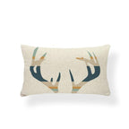 Animal Cushion Pillow Square Linen Printed Cute Elephant Throw Pillow Case Decorative Cushion Cover Pillowcase Plant Geometry Deer Flamingo Flower Pillows Home Decorative Pillowslip Covers 30X50 Stevvex