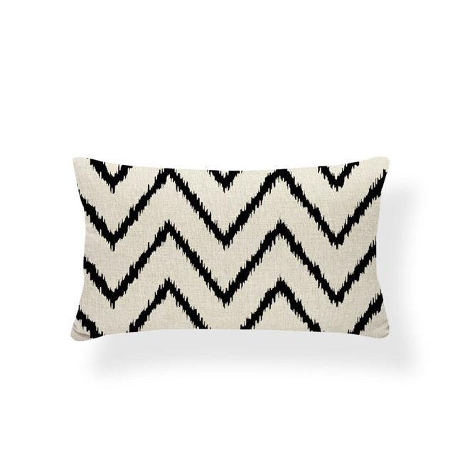 Animal Cushion Pillow Square Linen Printed Cute Elephant Throw Pillow Case Decorative Cushion Cover Pillowcase Plant Geometry Deer Flamingo Flower Pillows Home Decorative Pillowslip Covers 30X50 Stevvex