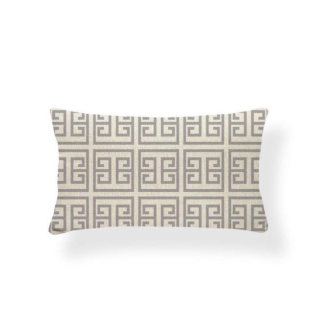 Animal Cushion Pillow Square Linen Printed Cute Elephant Throw Pillow Case Decorative Cushion Cover Pillowcase Plant Geometry Deer Flamingo Flower Pillows Home Decorative Pillowslip Covers 30X50 Stevvex