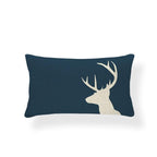 Animal Cushion Pillow Square Linen Printed Cute Elephant Throw Pillow Case Decorative Cushion Cover Pillowcase Plant Geometry Deer Flamingo Flower Pillows Home Decorative Pillowslip Covers 30X50 Stevvex